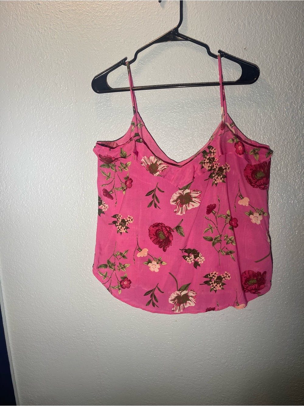 Old Navy Pink Floral Spaghetti-Strap Camisole